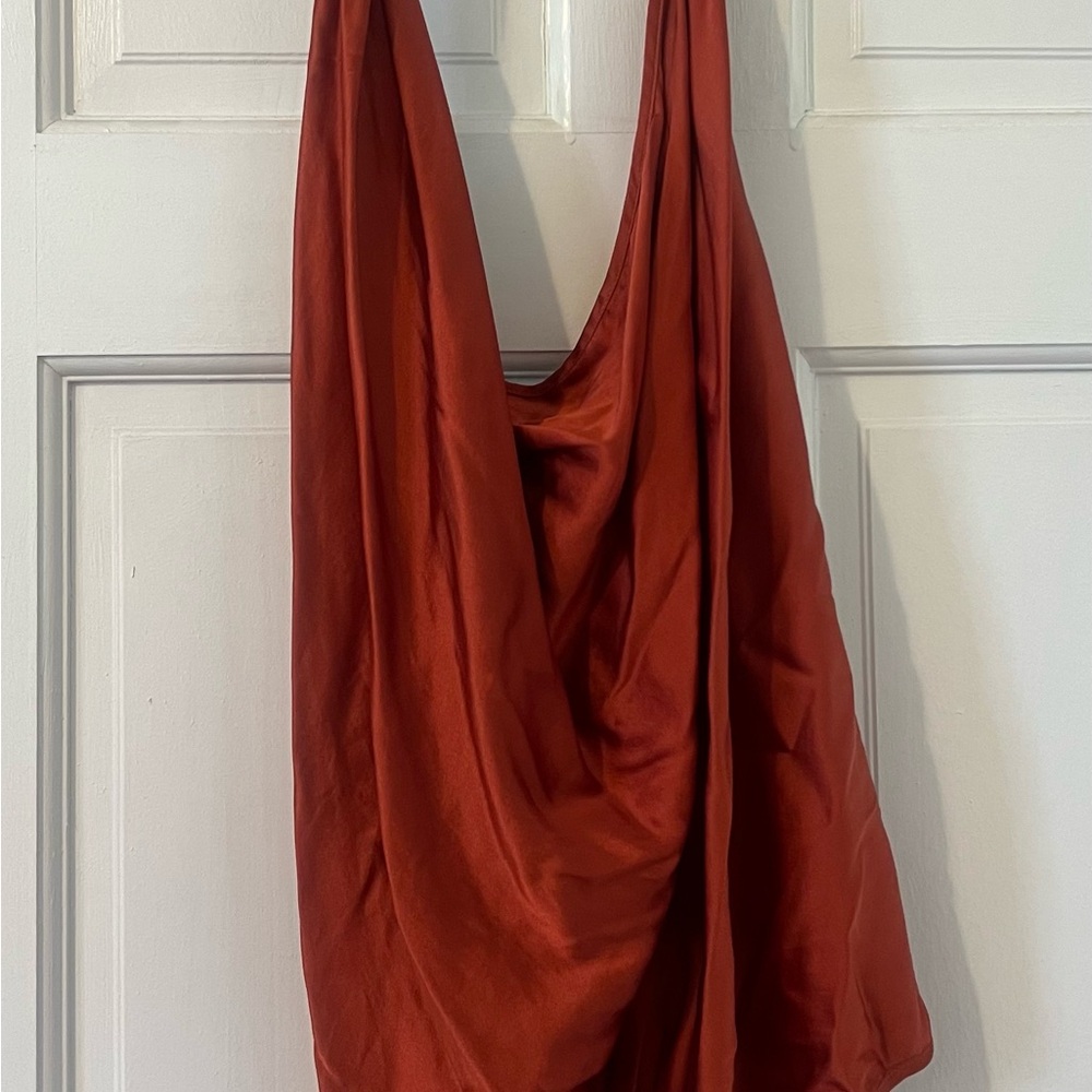 Ramy Brook Signature Harriett Halter in Terracotta